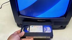 Panasonic 13" TV VCR Combo Retro Gaming TV PV-C1321 VHS Player Omnivision #shorts
