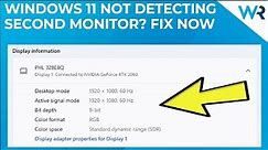 Windows 11 not detecting second monitor? Here’s what to do!