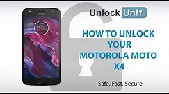 HOW TO UNLOCK Motorola Moto X4