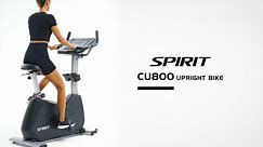 Experience Cordless Convenience and Cycle Anywhere with the CU800 Upright Bike by Spirit Fitness