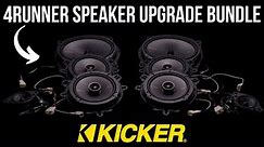 Kicker 8 Speaker Plug & Play Upgrade Bundle Install | 2010 - 2023 Toyota 4Runner