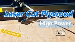 How to Cut Thick Plywood | CO2 Laser Machine