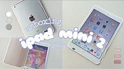 iPad mini 2 aesthetic unboxing 💜 2022 + accessories ✨