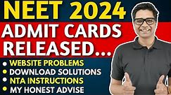 NEET 2024 Admit Card Released ✅ Most Important Instructions 😲Photo Sizes ? What to Carry 🤔#neet2024