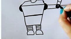 How To Easy Draw A Robot? Learn How To Draw! #robot