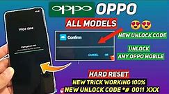 All Oppo Reset Password How to fix forgot lockscreen Password Any Oppo Phone Wipe Data 100% Working
