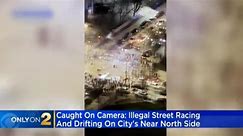 Illegal street takeover caught on camera on Chicago's Near North Side