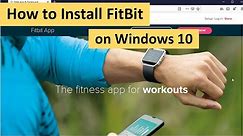 How to Install FitBit on Windows 10