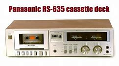 Panasonic RS-635 cassette deck: a quick review