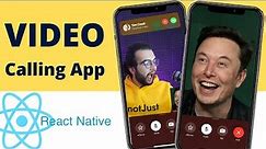 Let's build a VIDEO calling app with React Native (Tutorial for beginners) 🔴