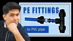 How to connect PVC Pipe using HDPE fittings or connectors | Basic plumbing