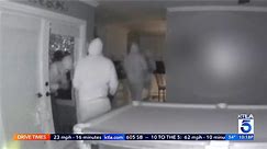 Moment gang of five thieves ransack million-dollar home in California