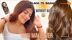 How I Colour My Hair at Home UNDER ₹149 😱 | Garnier Hair Color Golden Brown 7.3 | Without Bleach