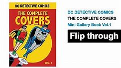 DC Comics Detective Comics - The Complete Covers Vol. 1 Mini Book Batman Flip Through