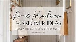 Small Mudroom Makeover | Best DIY Mudroom Makeover Ideas for Organization, Storage and More