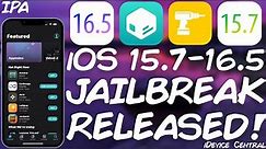 iOS 15.7 - 16.5 JAILBREAK RELEASED! First NON-PALERA1N Jailbreak For iOS 16 With Tweaks! (arm64)
