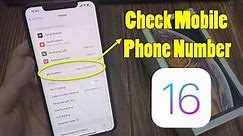 How to check your phone number on iPhone iOS 16 | Check Mobile Phone Number