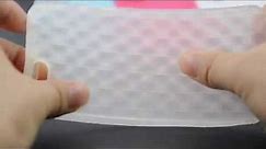 3D Grid Flex Gel TPU Cases for Apple iPhone 5-Transparent