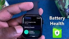 How To Check the Battery Health of Your Apple Watch Series 7