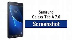 Galaxy Tab A 7 0 - How to Take a Screenshot