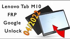 Lenovo Tab M10 X505 The Latest 2022 Remove FRP Lock Google bypass Easy Repair Tutorial