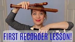 Your first RECORDER LESSON! | Team Recorder BASICS