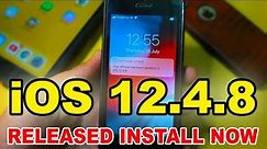iOS 12.4.8 OFFICIALLY RELEASED|Install iOS12.4.7 without PC/Computer|Install 12.4.7 Without DataLoss