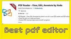 Xodo pdf editor for Windows pc | free pdf reader,editor & annotator | best pdf editor for computer