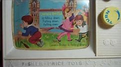 Vintage 1966 Fisher Price Two Tune TV Music Box TV no. 114