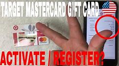 ✅ How To Activate And Register Target Mastercard Gift Card 🔴