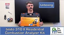 Unboxing the testo 310 II Residential Combustion Analyzer Kit with Configurable Display & Smart App