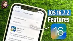 iOS 16.7.2 Features | iOS 16.7.2 Update | iOS 16.7.1 New Features | iOS 16.7.2 Update Features |