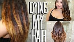 Fixing my hair: Garnier Olia Brilliant Color 6.3 Light Golden Brown