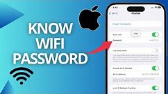 How To Know Wifi Password Using iPhone (2024)