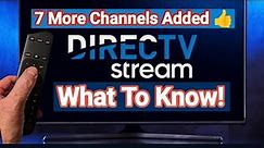 DirecTV stream|ADDS 7 More Channels! Even MORE COMING👍