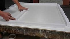 How to Make a Small Concrete Countertop Form with Foam Rails and Tapes by SureCrete