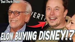 Elon Musk DROPS HINT He Might Buy Disney on Red Carpet with Nelson Peltz!