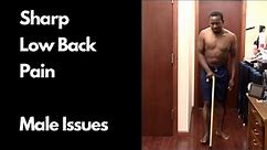 Sharp low back pain with cane and male issues helped Dr Suh Gonstead Chiropractic NYC Manhattan