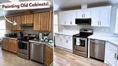 How to Paint Old Kitchen Cabinets - Save Yourself $1,000s!! | Builds by Maz