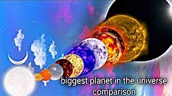 Biggest planet in the universe comparison | solar system | space