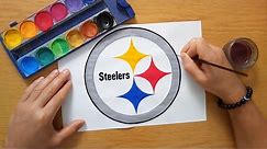 How to draw the Pittsburgh Steelers logo - NFL