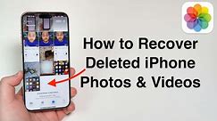 How To Recover Deleted iPhone Photos and Videos - Even Deleted From Trash!