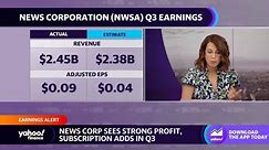 News Corp stock rises on Q3 earnings beat