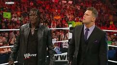 Raw - The Miz & R-Truth interrupt John Cena