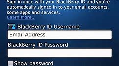 Setting up BlackBerry ID for BlackBerry 7