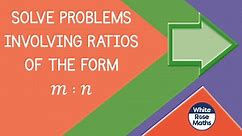 Aut814 - Solve problems involving ratios of the form m to n