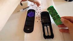 How to open Roku remote that has no screws