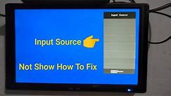Input Source On TV | How To Enable Input Source Option | Input Source Not Show On LCD TV How To Fix