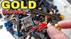How to Gold Recovery from Gold Plated Pin /Gold Recovery from Mobile Phone #business #gold