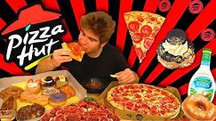 PIZZA HUT PIZZA, WINGS, & GOURMET DONUTS • MUKBANG